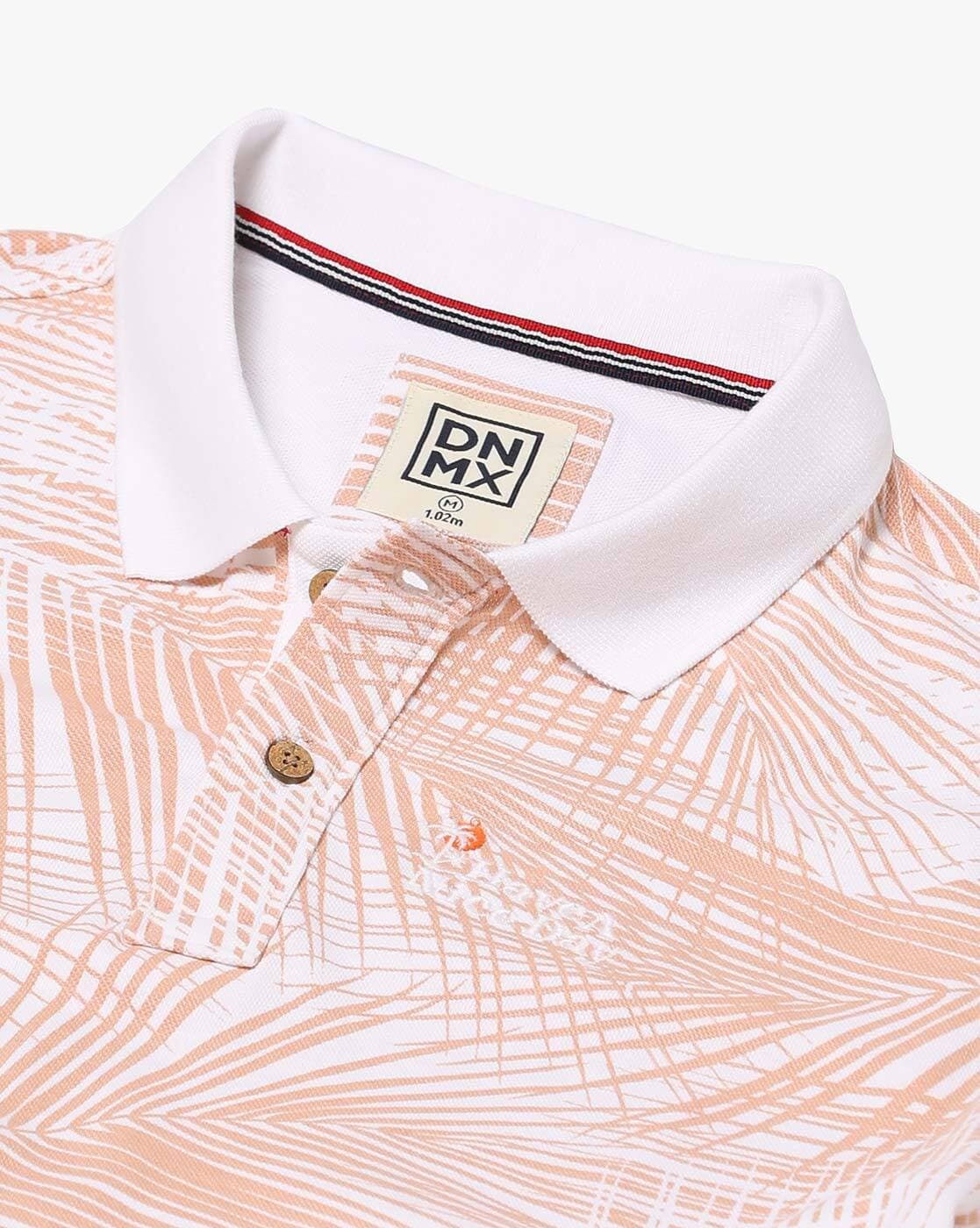 Printed Slim Fit Polo T-Shirt