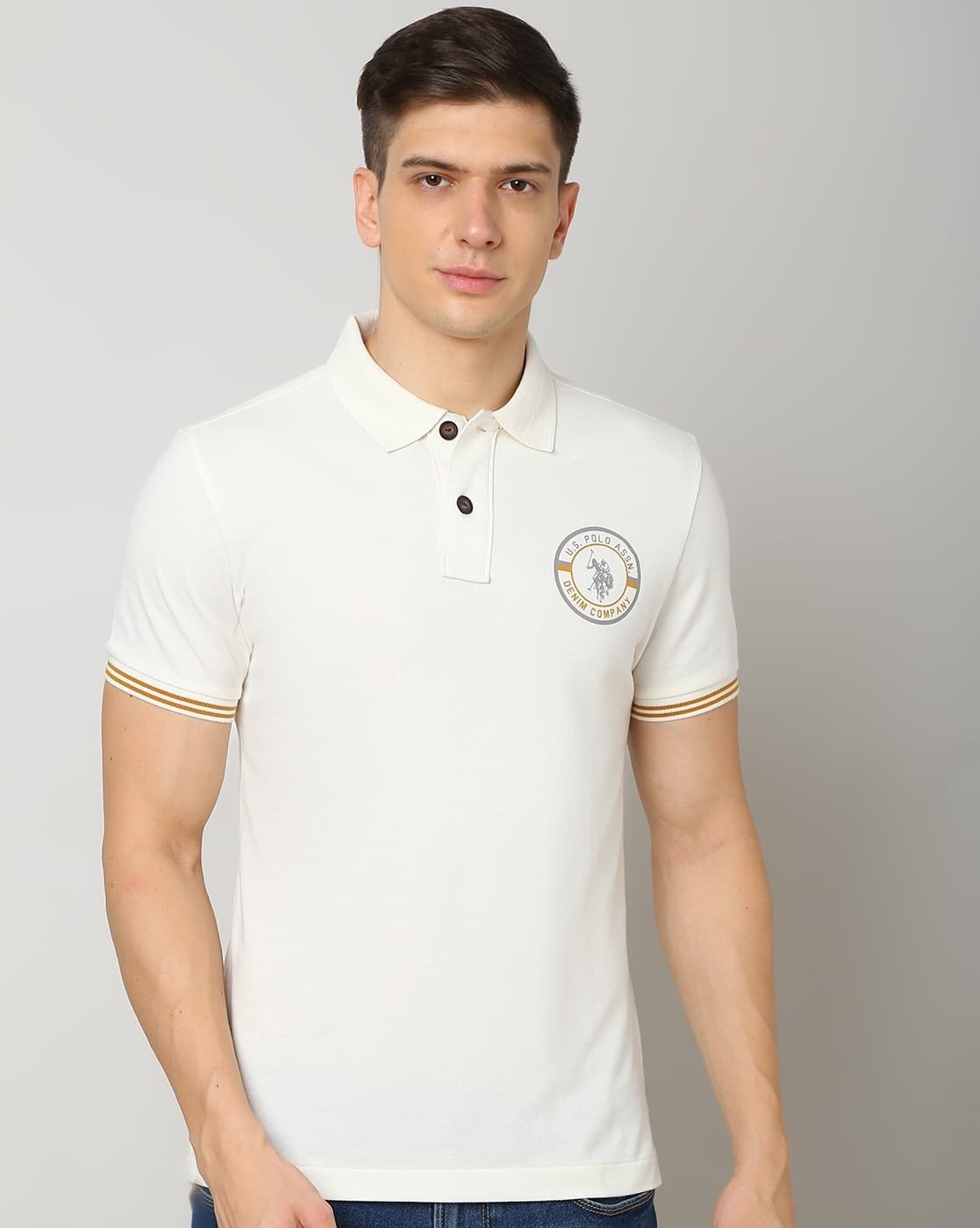 Logo Print Extra Slim Fit Polo T-Shirt