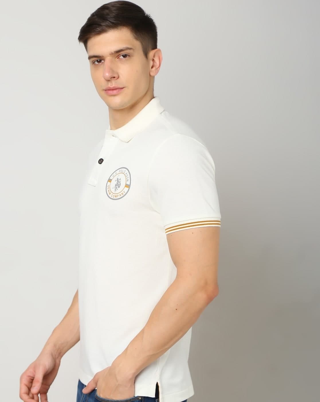 Logo Print Extra Slim Fit Polo T-Shirt
