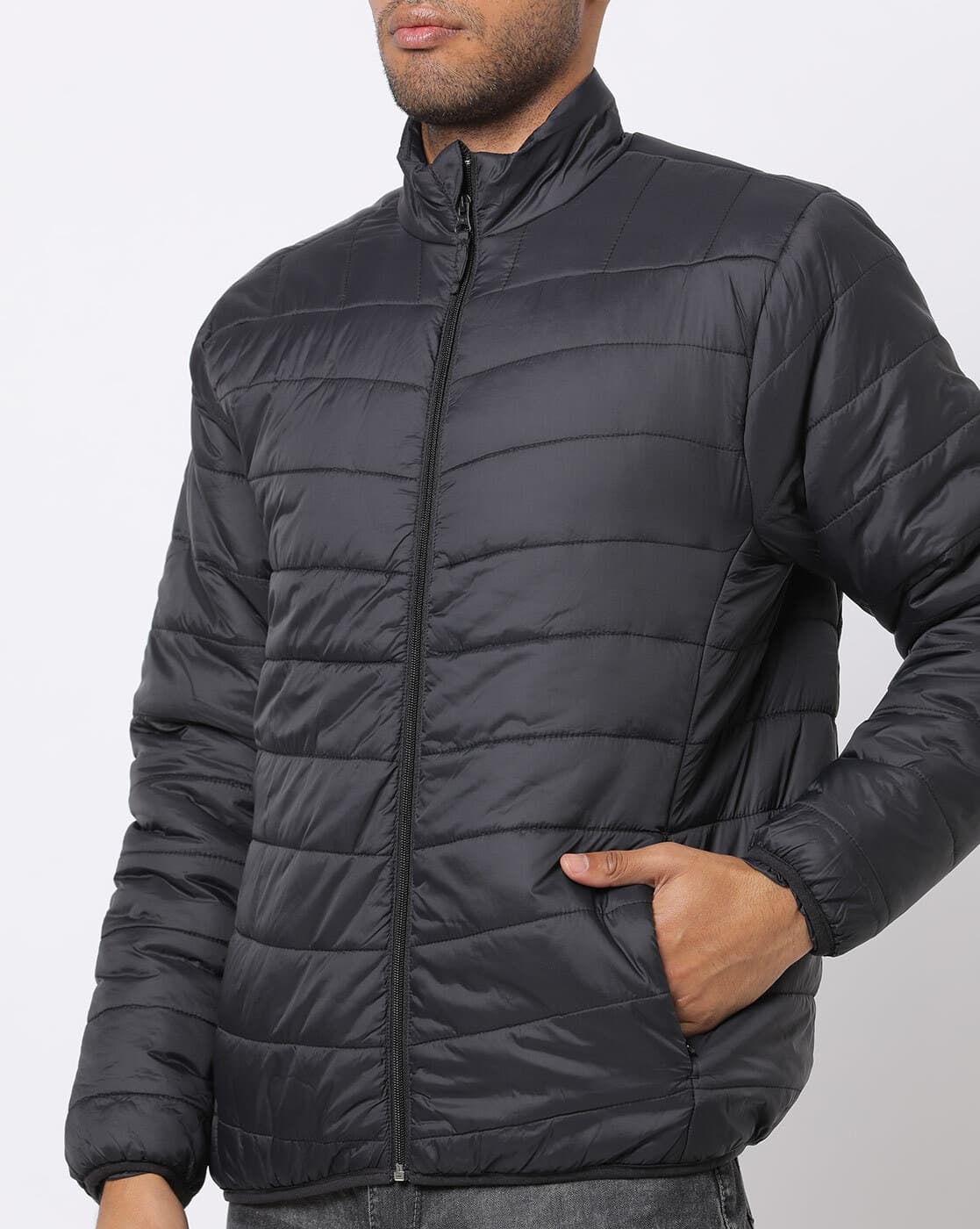 Zip-Front Puffer Jacket