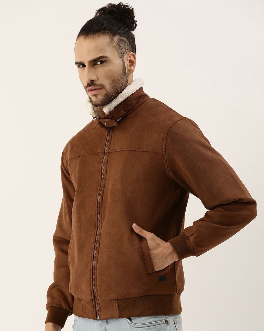 Zip-Front Bomber Jacket