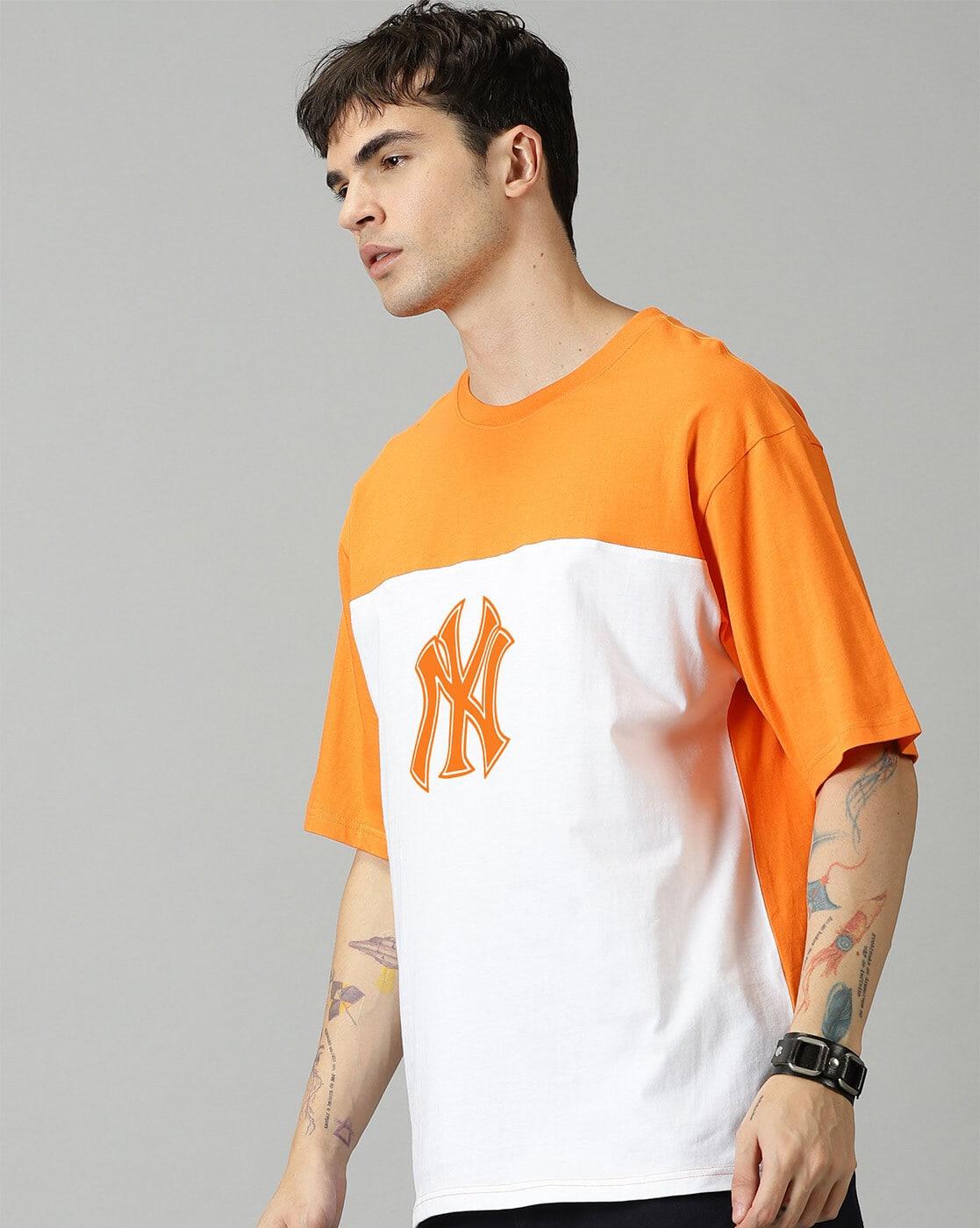 Graphic Printed Colour-Block T-Shirt