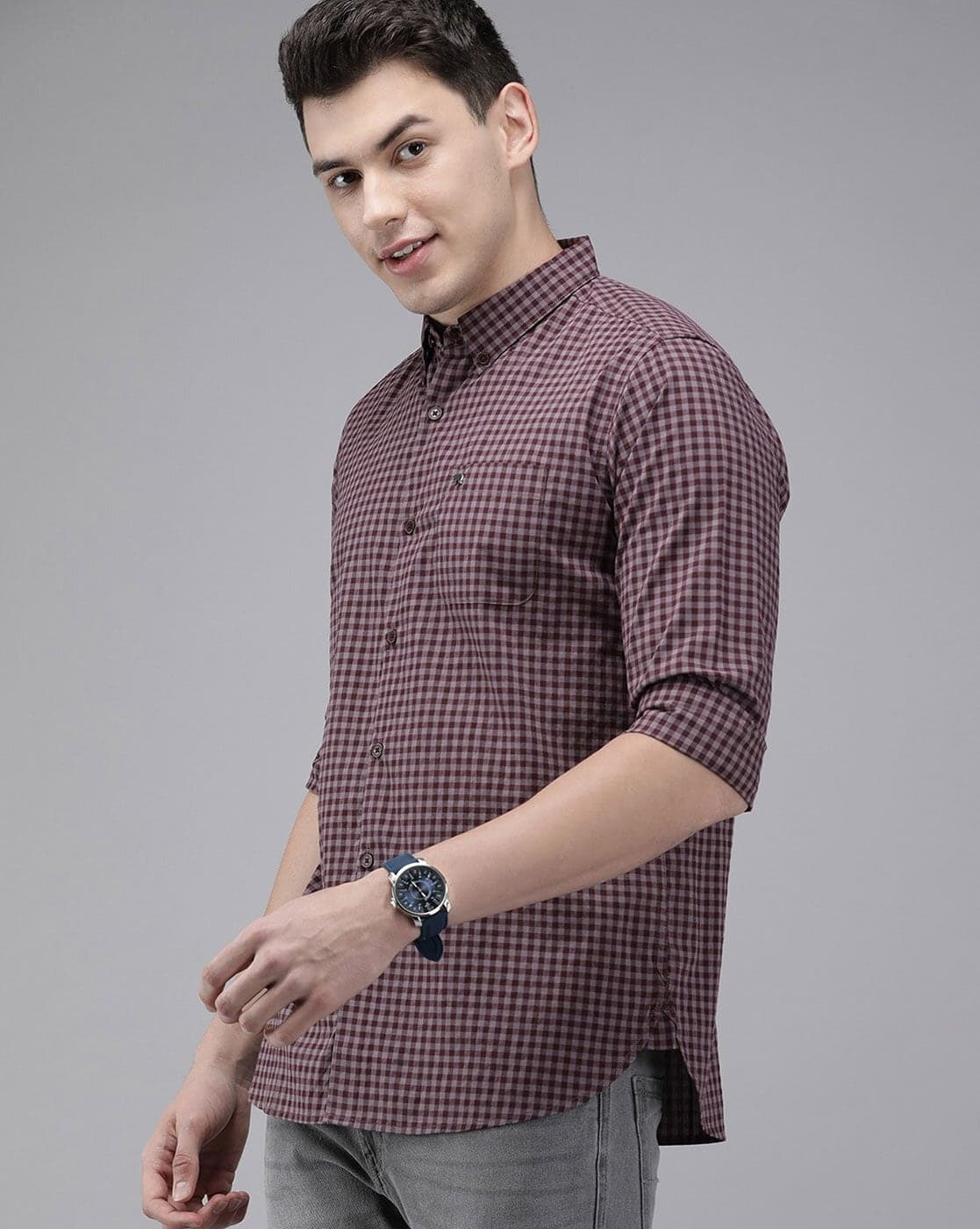 Checked Slim Fit Shirt