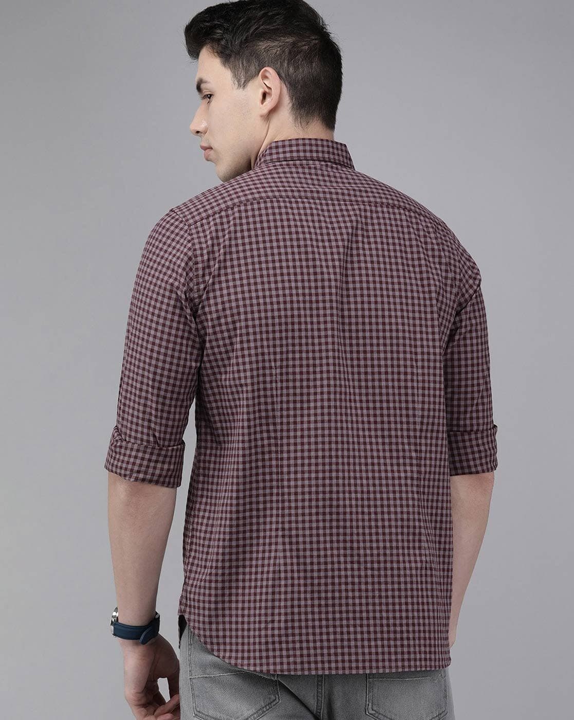 Checked Slim Fit Shirt