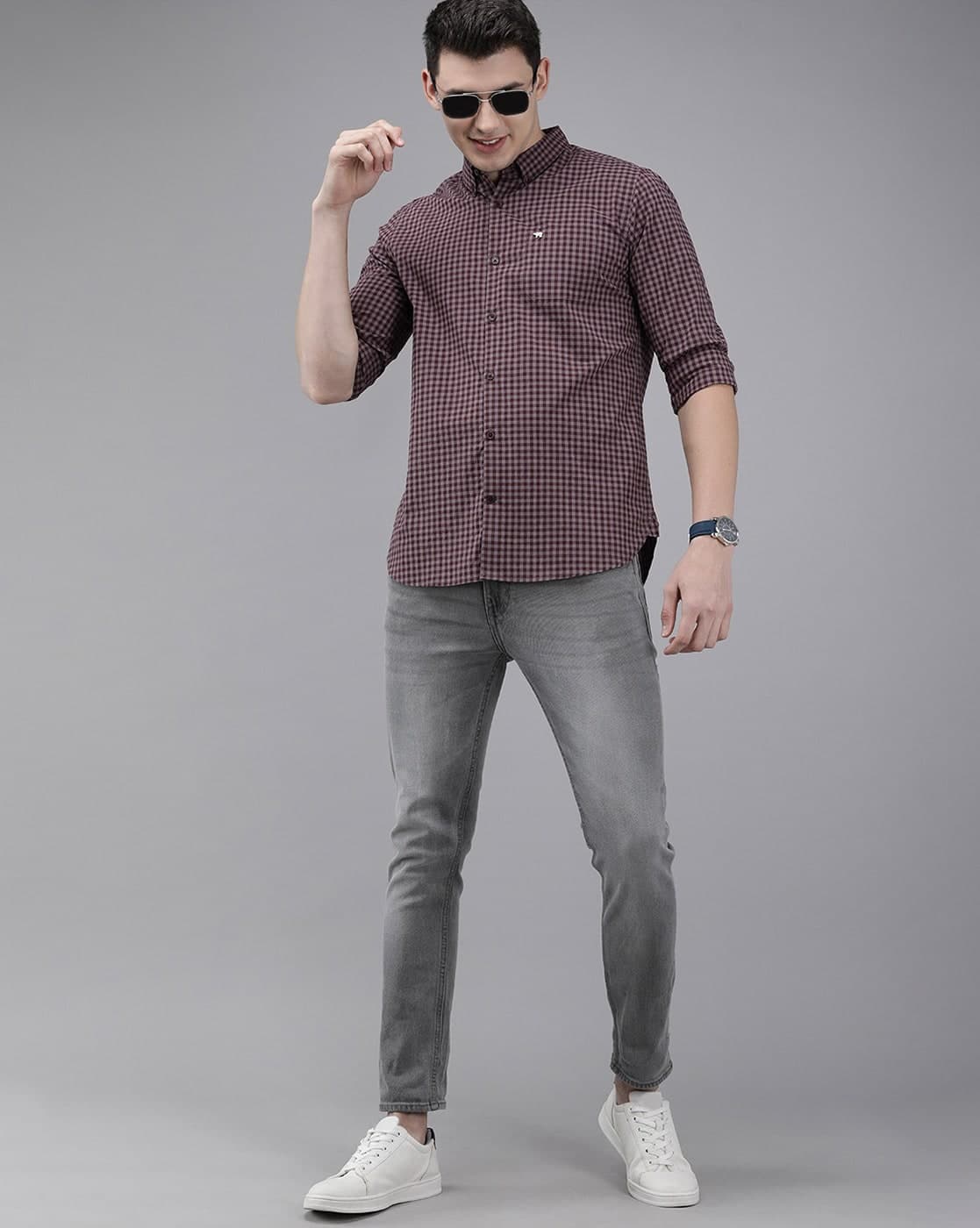 Checked Slim Fit Shirt