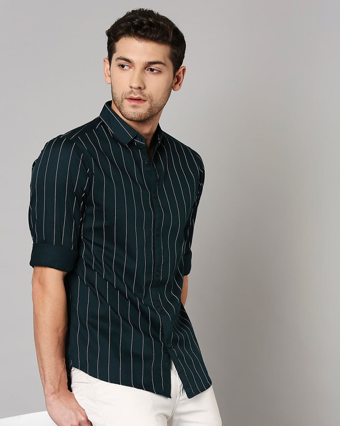DENNISLINGO Striped Slim Fit Shirt