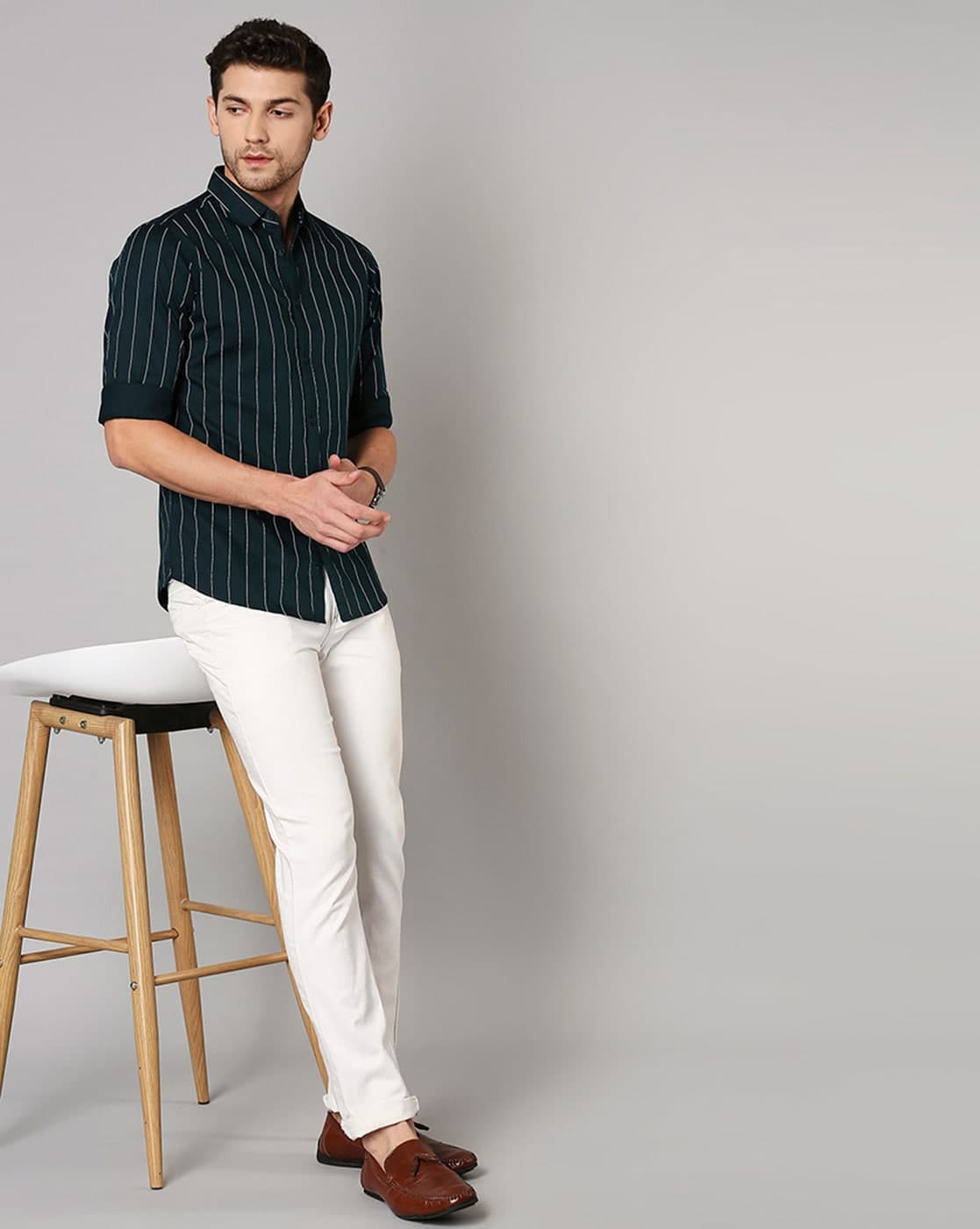 DENNISLINGO Striped Slim Fit Shirt