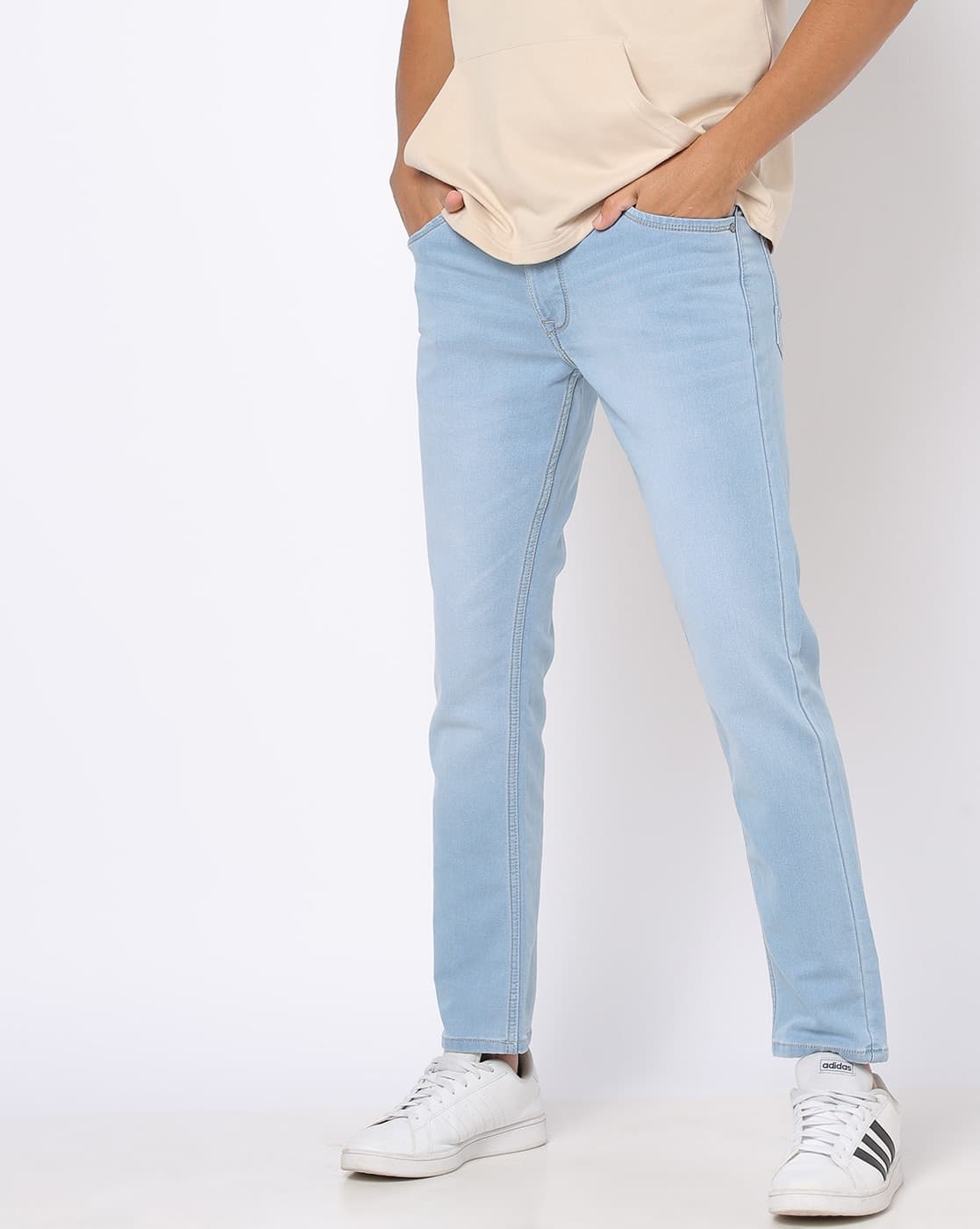 Lightly Washed Slim Fit Jeans