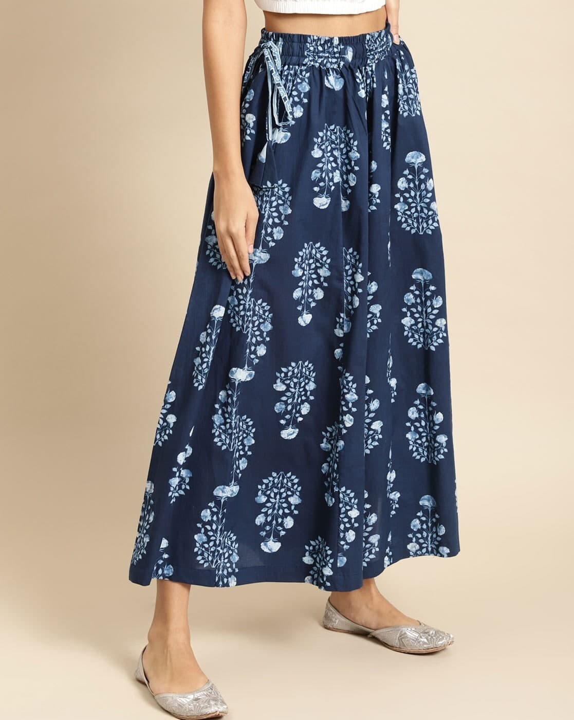 Floral Print Flared Palazzos